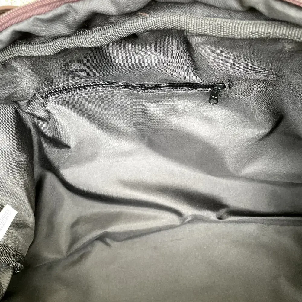 Brown Leather Cal Club California Golf Club SF Bag Embroidered "CK" Initials - Picture 8 of 13